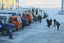 Автопарк, приезд новых водителей